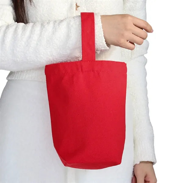 Mini Portable Canvas Tote Bag