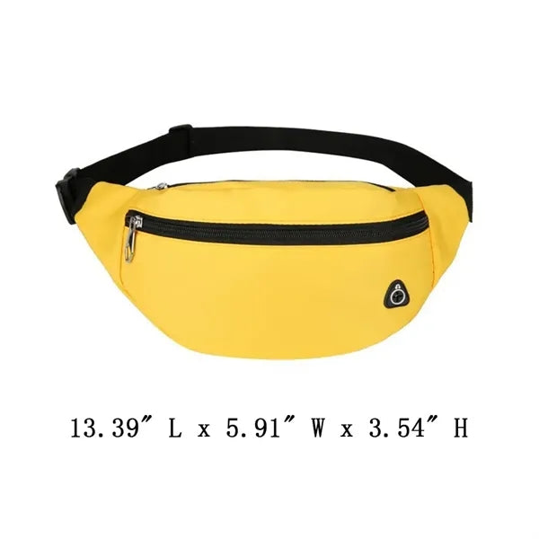 Sports Nylion Waist Belt Bag Fanny Pack w/Earphone Hole