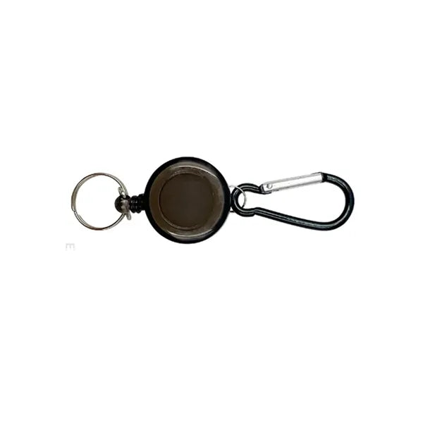 Stainless Steel Retractable Carabiner Recoil Chain Ring