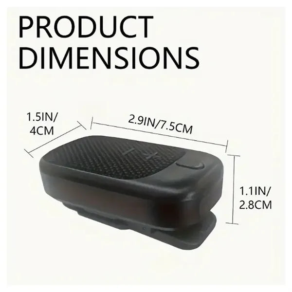 Wireless Clip-On Bluetooth Speaker Built-In Microphone