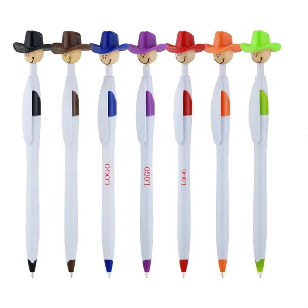 5 design Dart topper safty cap ballpoint pen