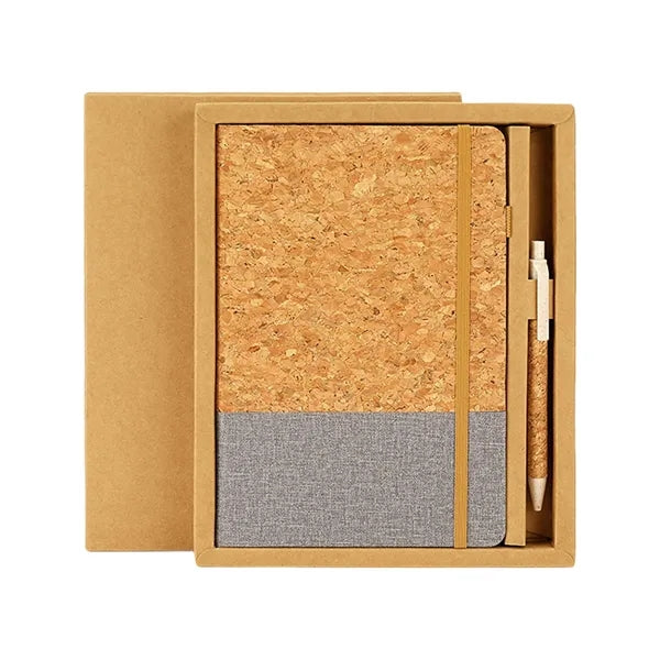 Eco Friendly Cork Patchwork Notebook Set