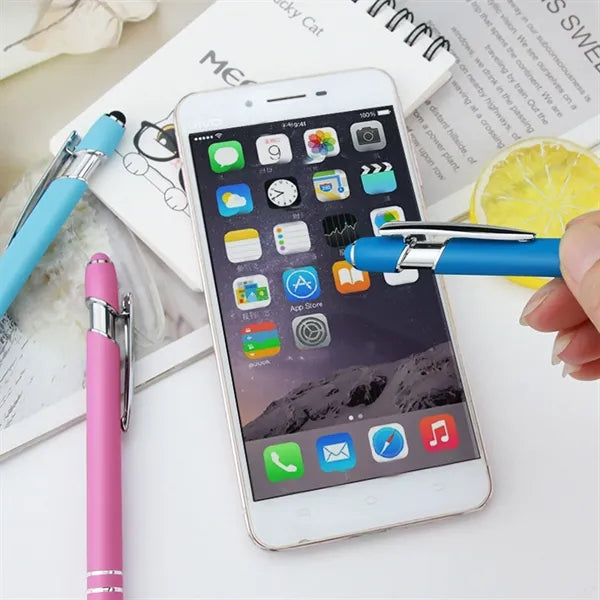Soft Touch Rubberized Metal Ballpoint Pen