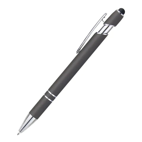 Soft Touch Rubberized Metal Ballpoint Pen