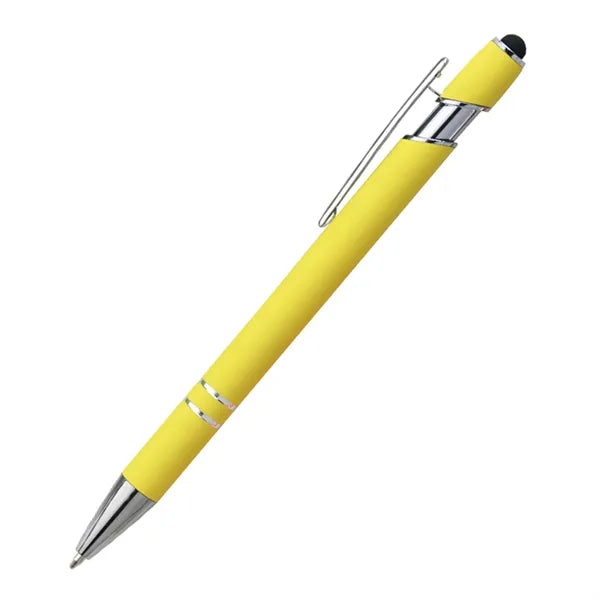 Soft Touch Rubberized Metal Ballpoint Pen