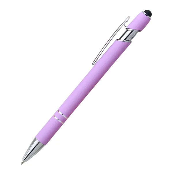 Soft Touch Rubberized Metal Ballpoint Pen