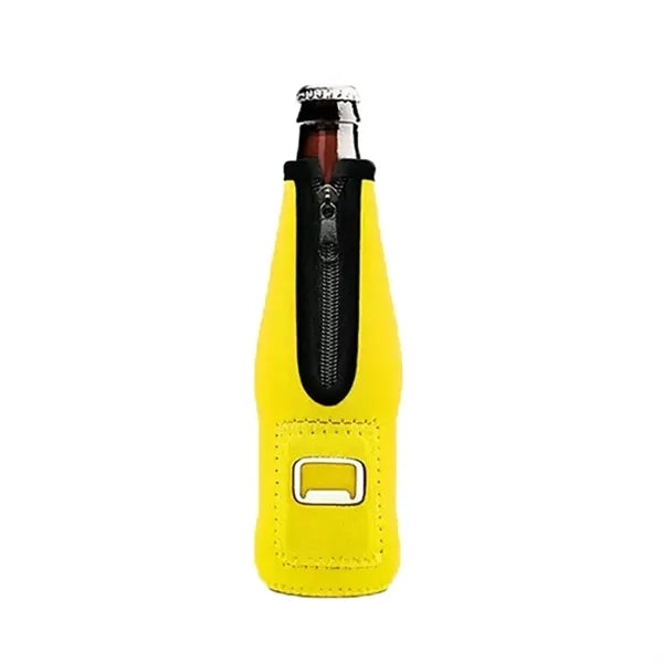 Cooler With Zipper And Bottle Opener