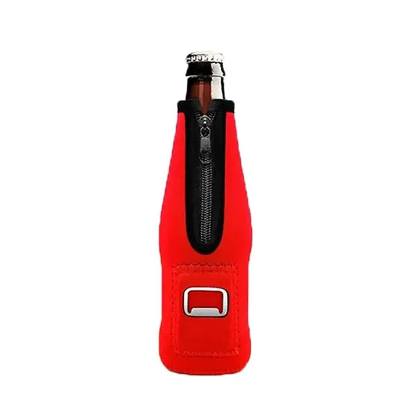 Cooler With Zipper And Bottle Opener