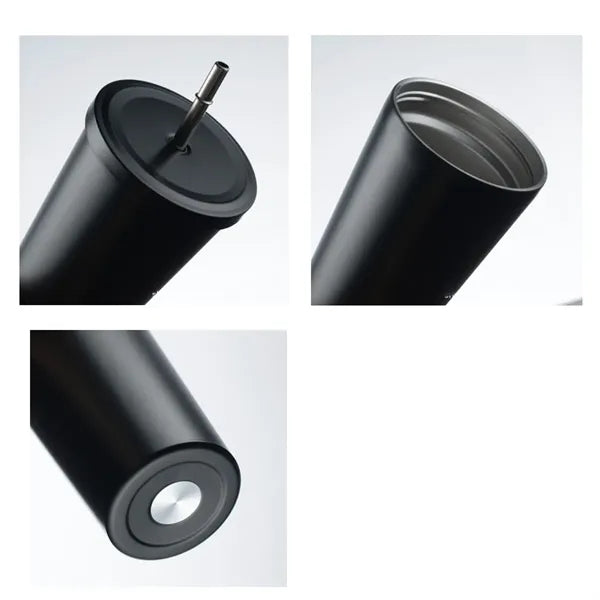 25oz Stainless Steel Straw Vacuum Tumbler For Wine Coffee