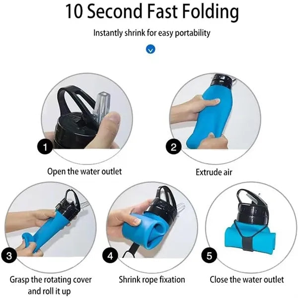 20 OZ Foldable Silicone Bottle