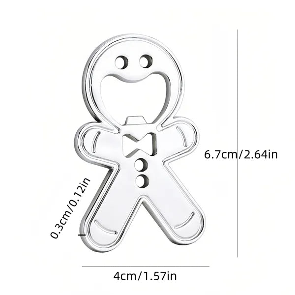 Magnetic Gingerbread Man Bottle Opener