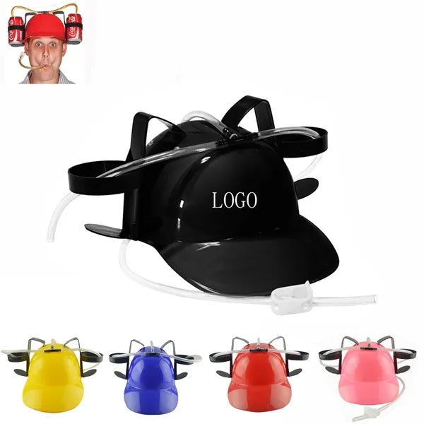 Hands-Free Beer Drinking Helmet