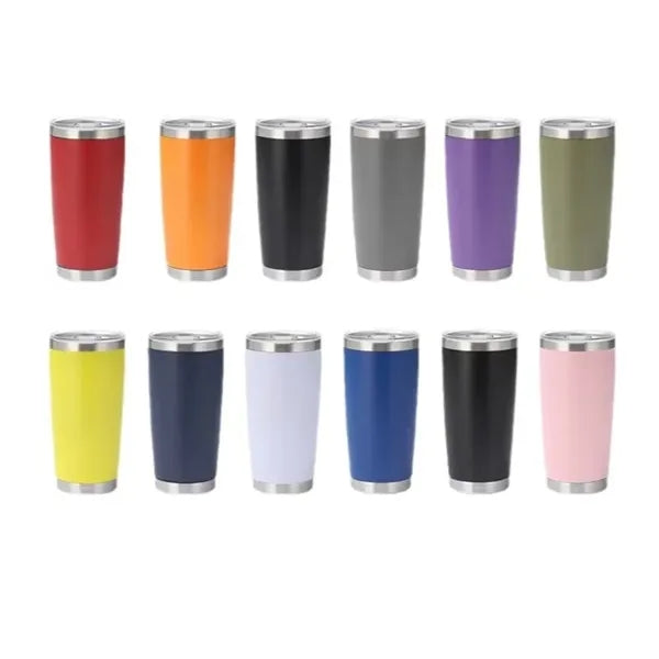 20oz Stainless Steel Tumbler with Lid and Straw