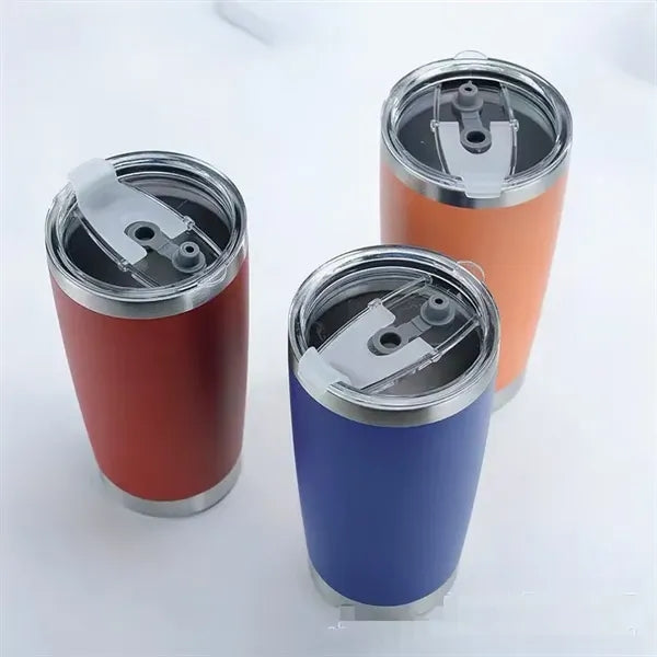 20oz Stainless Steel Tumbler with Lid and Straw