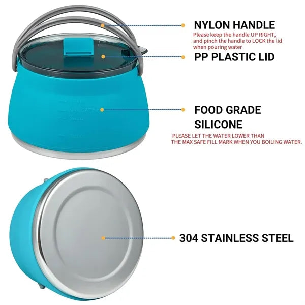 1L Collapsible Camping Kettle