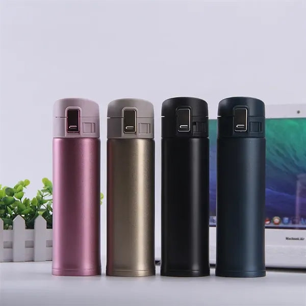 15oz Stainless Steel Insulated Travel Mug with Flip Lid