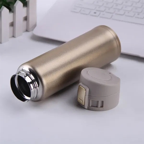 15oz Stainless Steel Insulated Travel Mug with Flip Lid