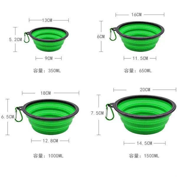 Silicone Collapsible Dog Pet Bowl