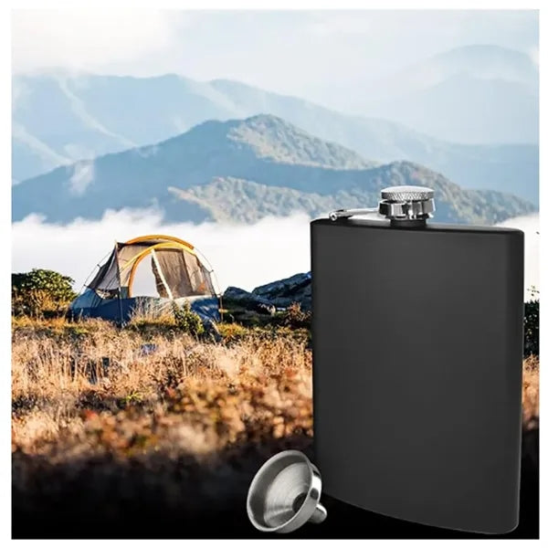 6oz Stainless Steel Matte Hip Flask Whiskey Bourbon