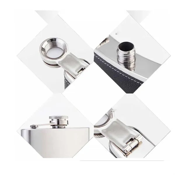 6oz Stainless Steel Matte Hip Flask Whiskey Bourbon
