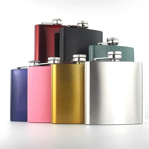 6oz Stainless Steel Matte Hip Flask Whiskey Bourbon