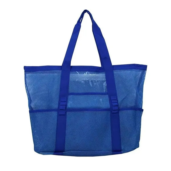 Durable Nylon Beach Bag Hand-Held Mesh Duffel Travel Tote