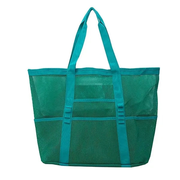Durable Nylon Beach Bag Hand-Held Mesh Duffel Travel Tote