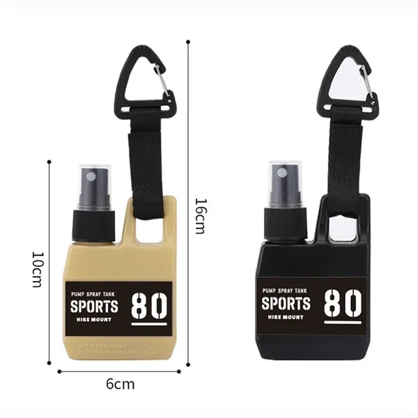80ml Outdoor Hiking Spray Empty Bottle with Buckle