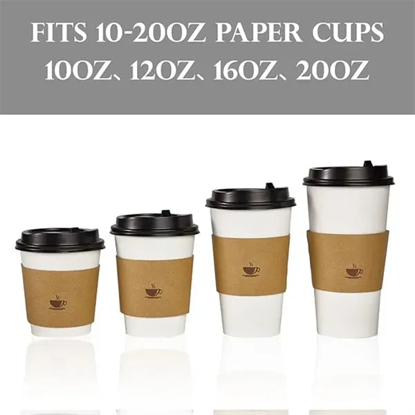 Kraft Paper Coffee Cup Sleeves