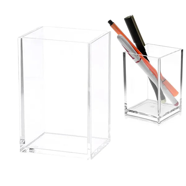 Clear Pencil Pen Cup Holder for Desk