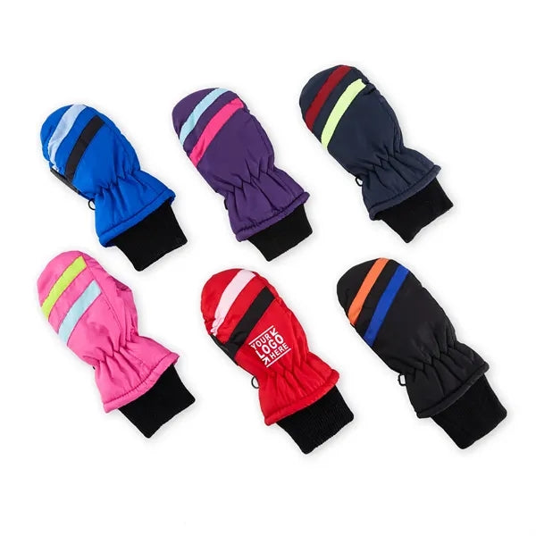 Kids Winter Snow Mittens Waterproof Warm Ski Unisex Gloves