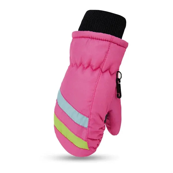 Kids Winter Snow Mittens Waterproof Warm Ski Unisex Gloves