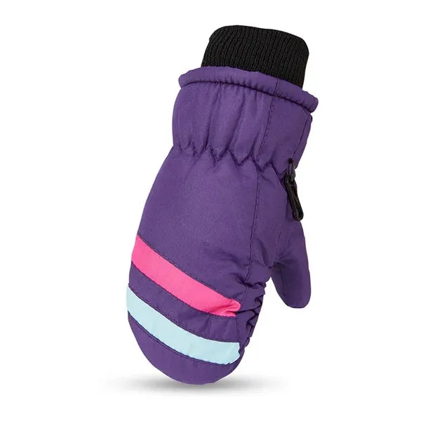 Kids Winter Snow Mittens Waterproof Warm Ski Unisex Gloves