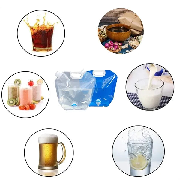 1.3 Gallon Foldable Drink Container Bag with Spigot