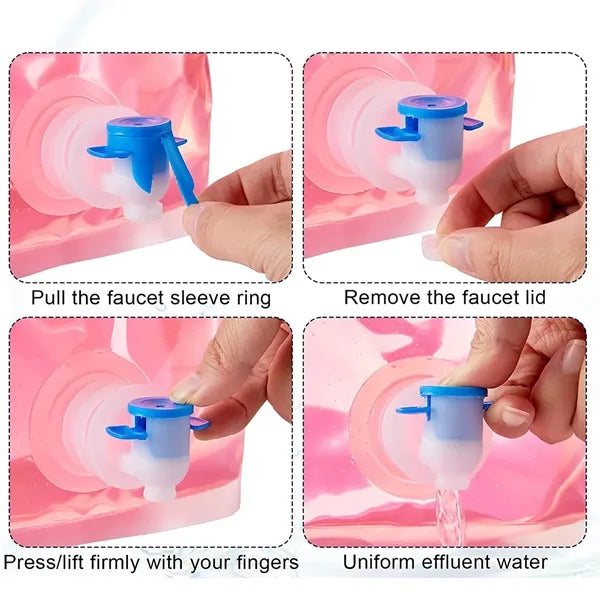 1.3 Gallon Foldable Drink Container Bag with Spigot