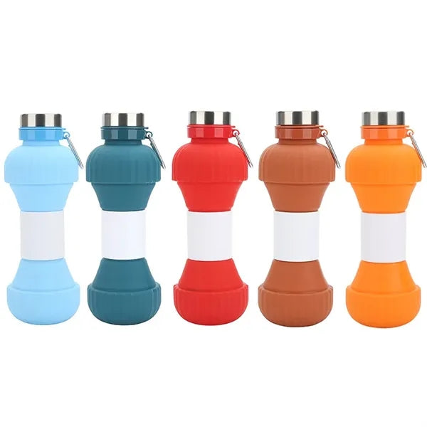 21oz Collapsible Water Bottle Foldable Cup With Carabiner