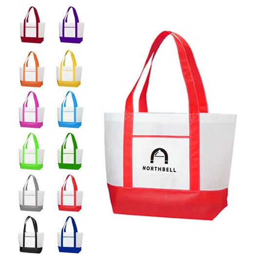 Two Tone Non Woven Boat Tote Bag