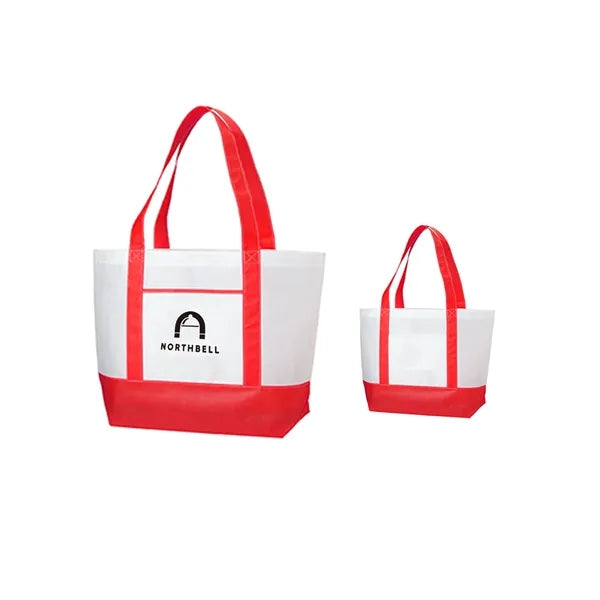 Two Tone Non Woven Boat Tote Bag