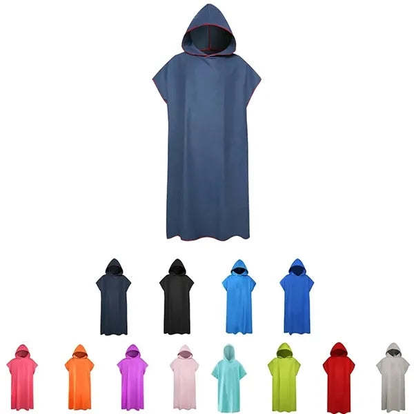 Microfiber Beach Wearable Bath Towel Quick-Drying Cape
