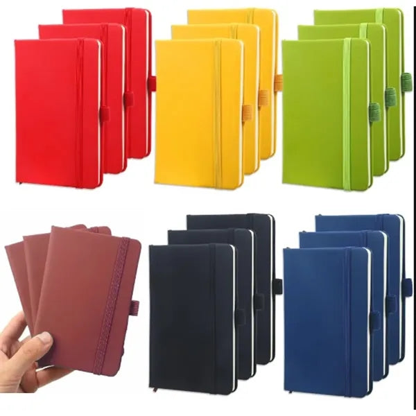 A5 Retro Faux Leather Cover Simple Notepad
