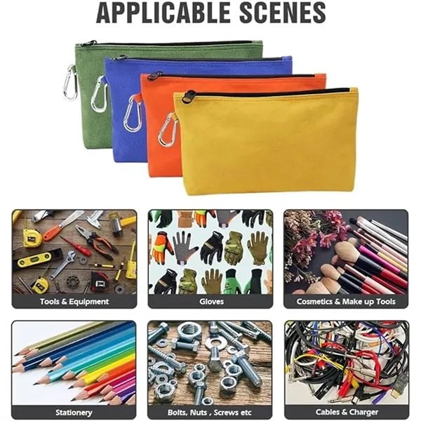 Canvas Tool Bags - Heavy Duty Zipper Set