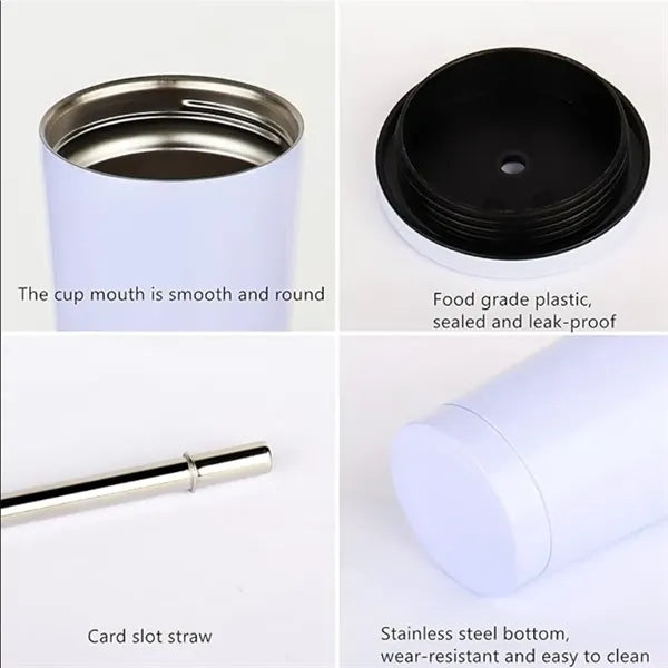 26 oz. Stainless Steel Insulated Mug With Lid And Straw