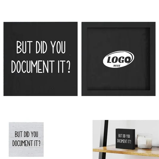 Office Decor Wooden Box Sign
