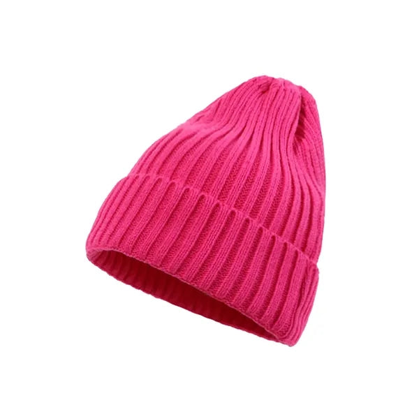 Children's Knitted Rib Beanie Winter Skull Cap Gifts