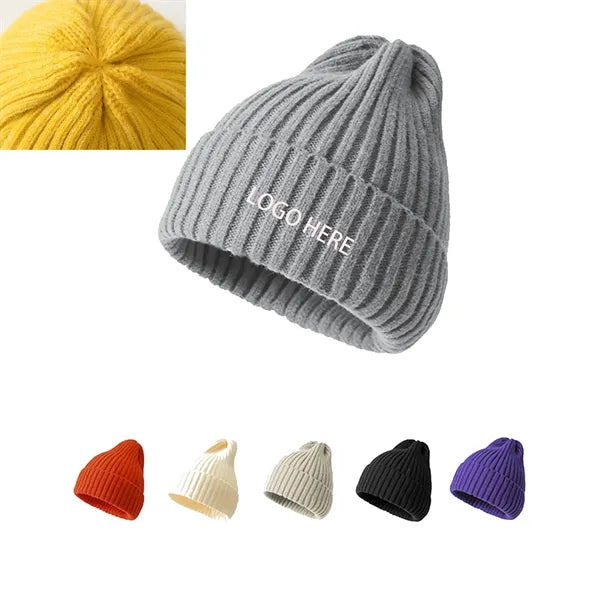Children's Knitted Rib Beanie Winter Skull Cap Gifts