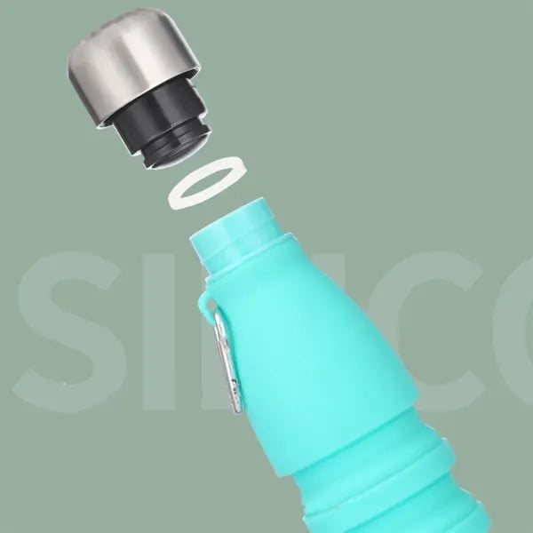 18oz Collapsible Retractable Portable Sports Water Bottle
