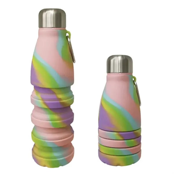 18oz Collapsible Retractable Portable Sports Water Bottle
