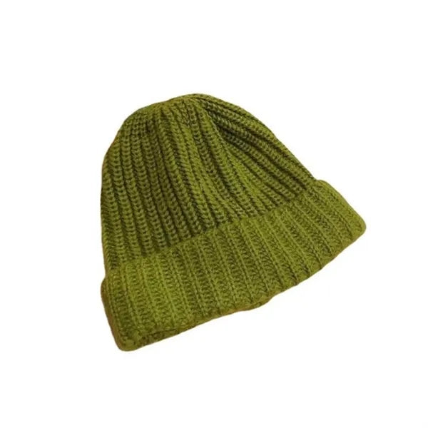 Ribbed Knitted Beanie Winter Skull Cap Snow Ski Hat