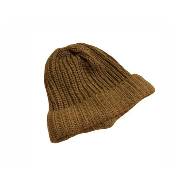 Ribbed Knitted Beanie Winter Skull Cap Snow Ski Hat