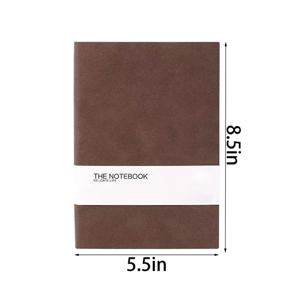 A5 Leather Business Lined Notebook Travel Journal